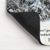 Peace Snow Meadow Bible Verse Faith Mouse Pad マウスパッド (コーナー)
