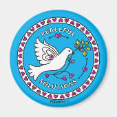 Peace Solutions 1_Round Magnet 2.25インチ マグネット (正面)