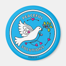 Peace Solutions 2_Round Magnet 2.25インチ マグネット