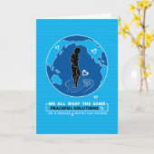 Peace Solutions_Greetingカード カード (黄色い花)