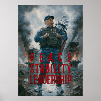 Peace. Stability. Leadership - Potus Propaganda ポスター