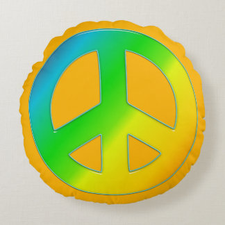 Peace Symbol 02 (ckc)ラウンド装飾用クッション ラウンドクッション