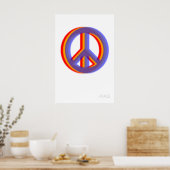 Peace Symbol Fine Art Print RGB Colors, Modern ポスター (キッチン)