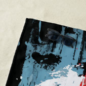 Peace Symbol Graffiti Street Art ビーチタオル (インサイチュ)