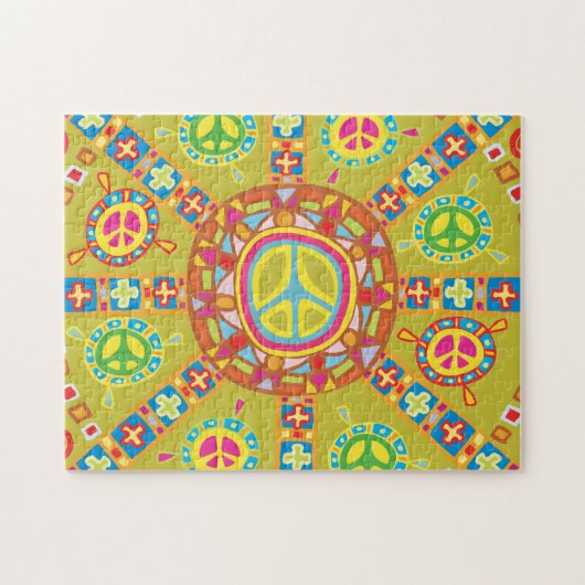 Peace Symbolsデザイン ジグソーパズル (横)