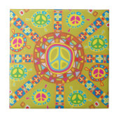 Peace Symbolsデザイン タイル (正面)