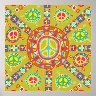 Peace Symbolsデザイン ポスター