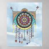 Peace Symbols Kite Dangle Print ポスター (正面)