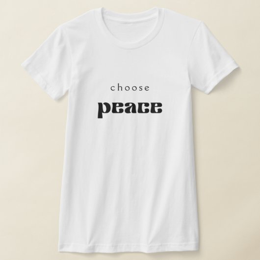 Peace Tシャツの選択 Tシャツ (レイダウン)
