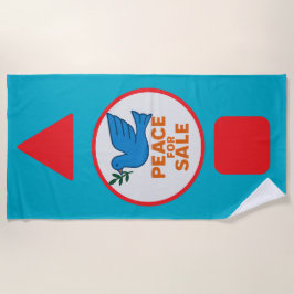 Peace theme designed Beach Towel ビーチタオル