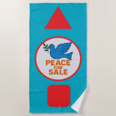 Peace theme designed Beach Towel ビーチタオル (正面)