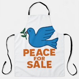 Peace themed apron エプロン