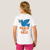 peace themed t shirt tシャツ (裏面フル)
