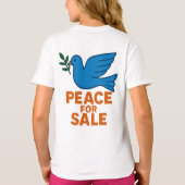 peace themed t shirt tシャツ (裏面)