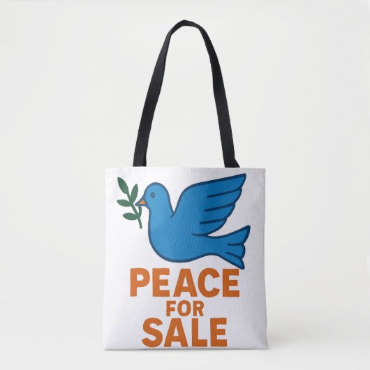Peace Themed Tote Bag トートバッグ (正面)