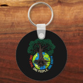 Peace Tree Love - Environmental Protection Earth D キーホルダー (正面)