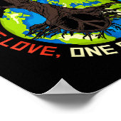 Peace Tree Love - Environmental Protection Earth D ポスター (角)