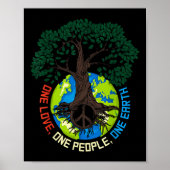 Peace Tree Love - Environmental Protection Earth D ポスター (正面)