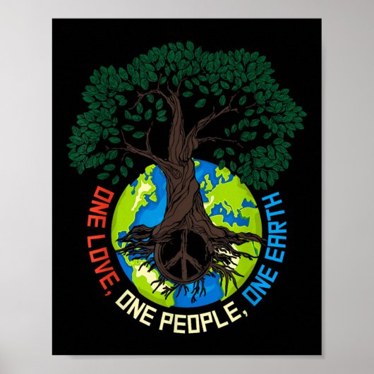 Peace Tree Love - Environmental Protection Earth D ポスター (正面)