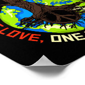 Peace Tree Love Environmental Protection Earth D T ポスター (角)