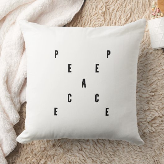 Peace Typography クッション (ブランケット)