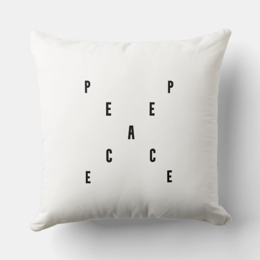 Peace Typography クッション (裏面)