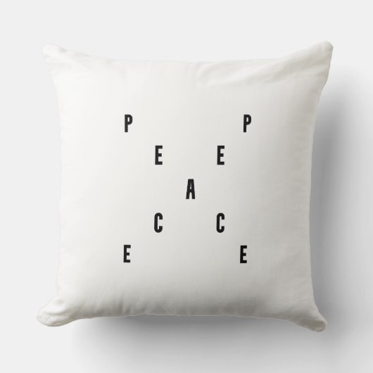Peace Typography クッション (正面)