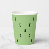 Peace Typography 紙コップ (裏面)