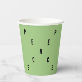 Peace Typography 紙コップ