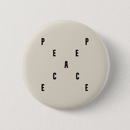 Peace Typography 缶バッジ