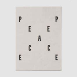 Peace Typography 薄葉紙