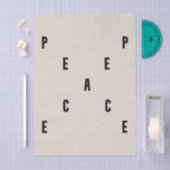 Peace Typography 薄葉紙 (クラフト)