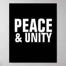 PEACE & UNITYのポスター