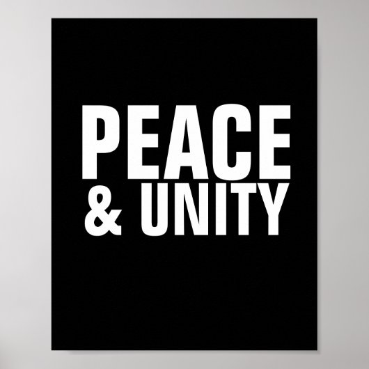 PEACE & UNITYのポスター ポスター (正面)