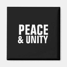 PEACE & UNITYスクエアマグネット