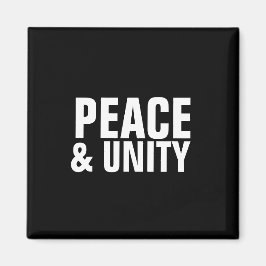 PEACE & UNITYスクエアマグネット マグネット
