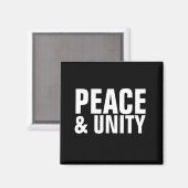 PEACE & UNITYマグネット マグネット (正面/裏面)