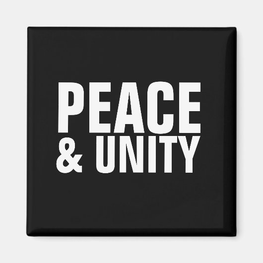 PEACE & UNITYマグネット マグネット (正面)