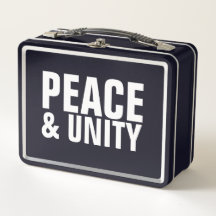 PEACE & UNITYメタルランチボックス