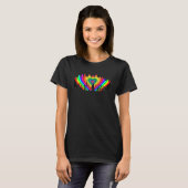 Peace Unity of the People Rainbow Solidarity Graph Tシャツ (正面フル)