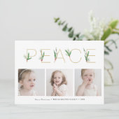 Peace Waterカラー春クリスマス3枚の写真 シーズンカード (スタンド正面)