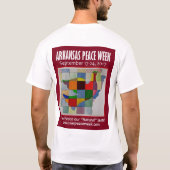 Peace Weekメンズロングスリーブティー Tシャツ (裏面)