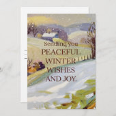 Peace Winter – クリスマスカード (正面/裏面)