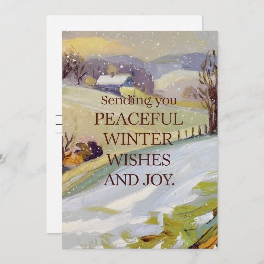 Peace Winter – クリスマスカード (正面/裏面)