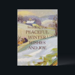 Peace Winter – クリスマスカード<br><div class="desc">「クリスマスの応援をフェスティバルカードで広げろ!トレンディーデザインや心のこもったメッセージを取り上げ、贈り物に最適。祝スタイルと喜びの季節 – このクリスマスに愛を送れ!」</div>