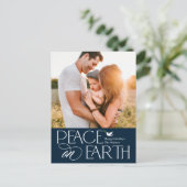 Peace Wish編集可能カラーホリディポストカード シーズンポストカード (スタンド正面)