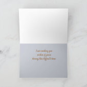 Peace Wishes Calm夕べ海写真Conomenence カード (内部)