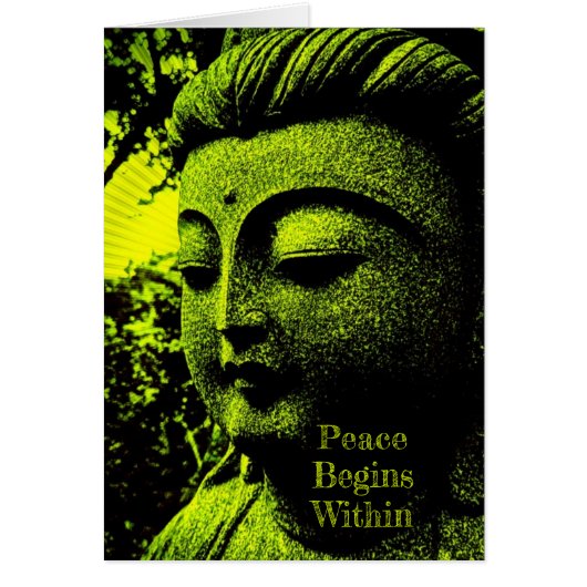 Peace Within Green Serenity Card (正面)