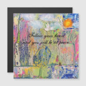 Peace Within Her Soul お洒落 Art Magnetic Card (正面/裏面)