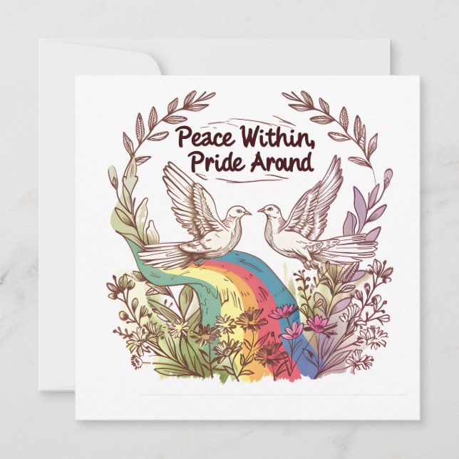 Peace Within, Pride Around – LGBTQ Camping Nature  (正面)